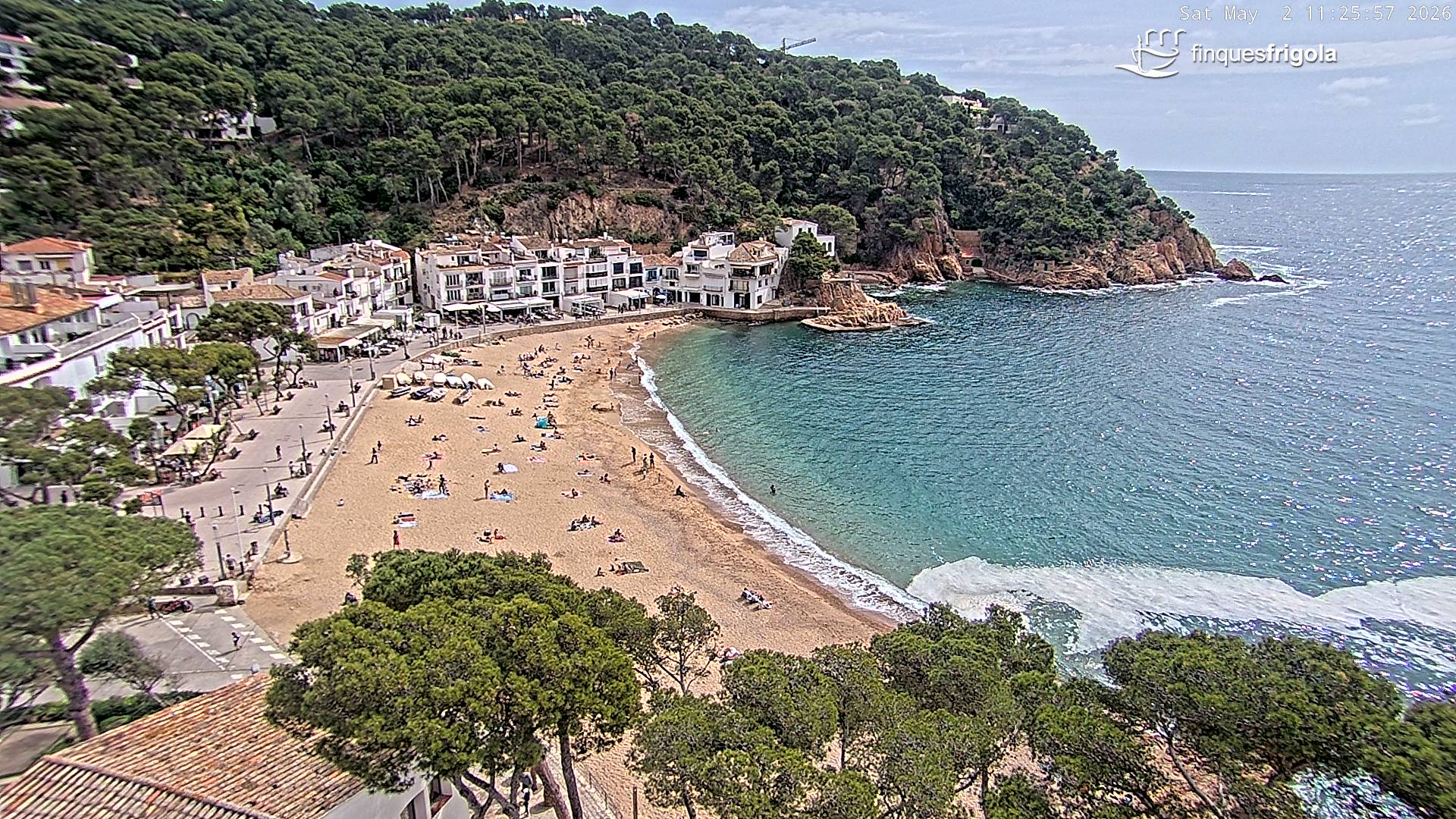 Webcam de Tamariu playa