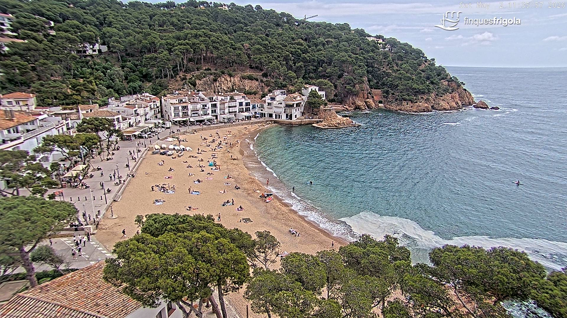 Webcam de Tamariu playa