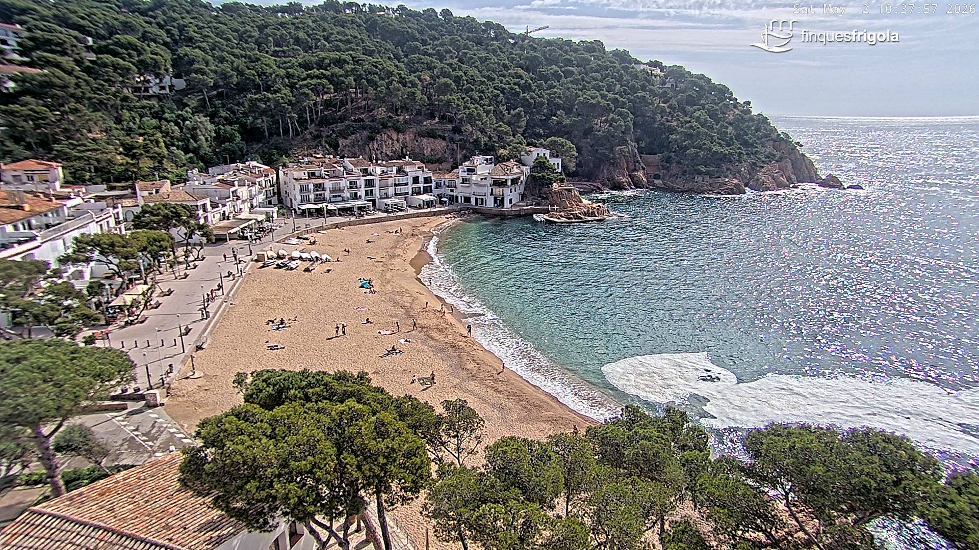 Webcam de Tamariu playa