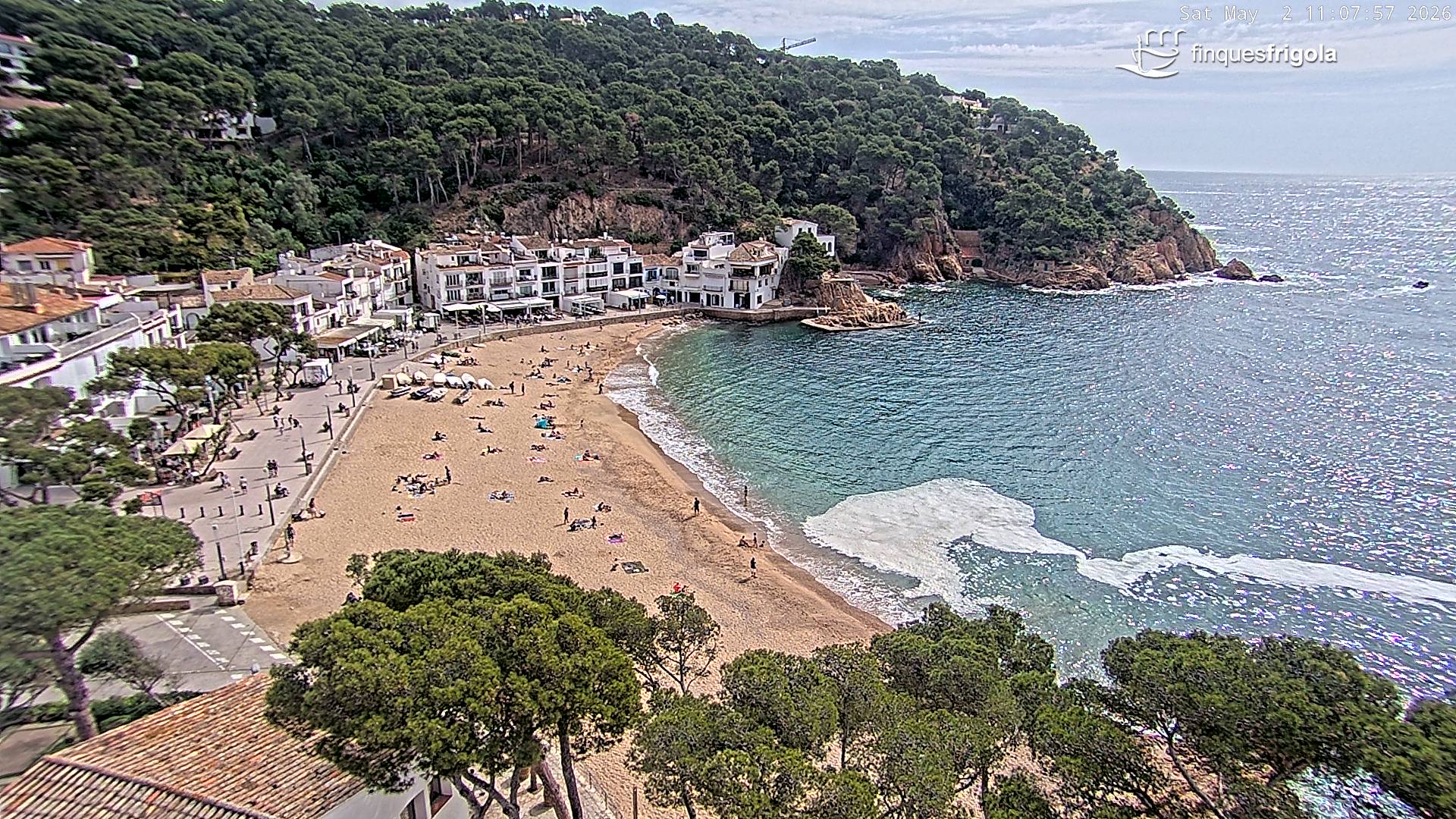 Webcam de Tamariu playa
