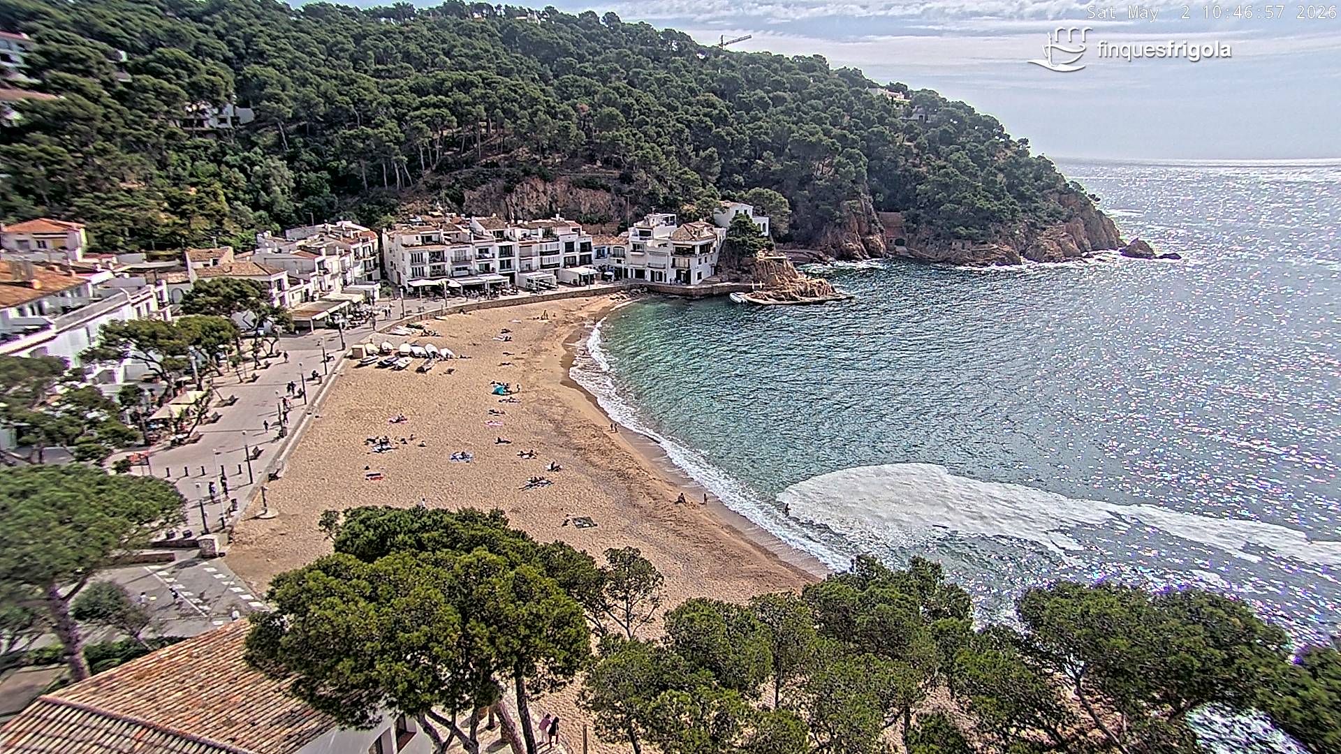 Webcam de Tamariu playa