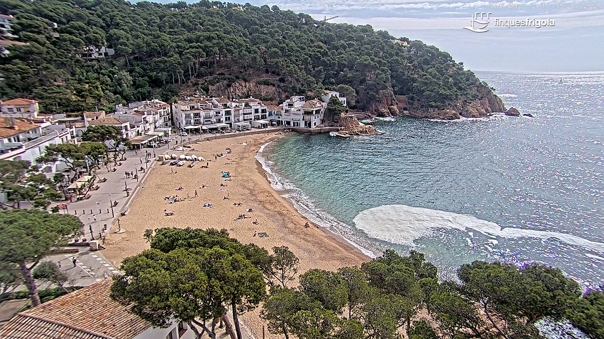 Webcam de Tamariu playa