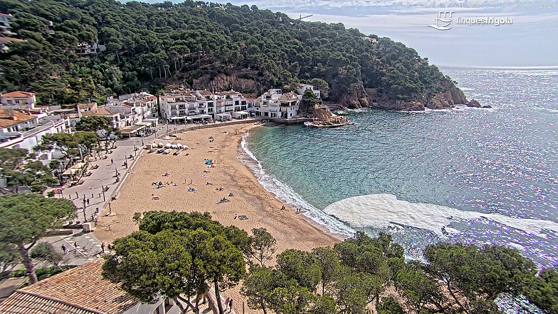 Webcam de Tamariu playa