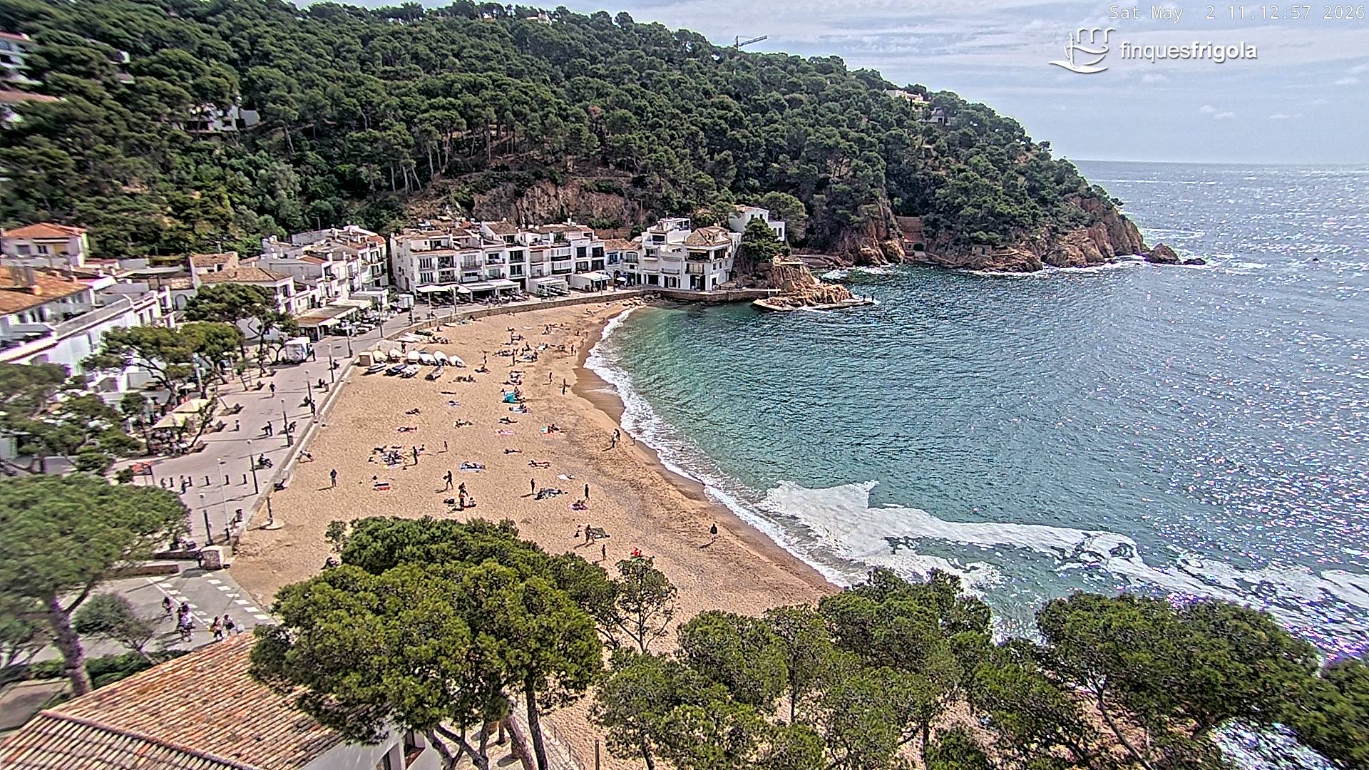 Webcam de Tamariu playa