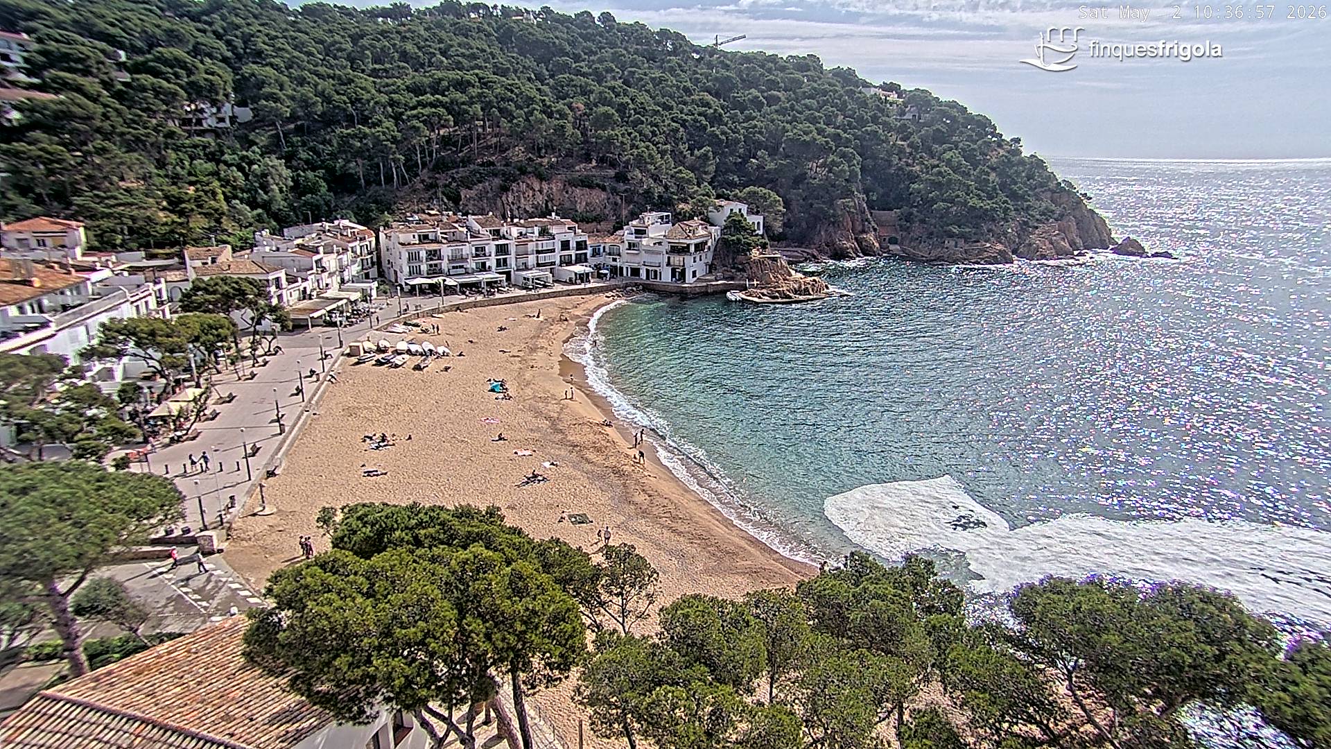 Webcam de Tamariu playa
