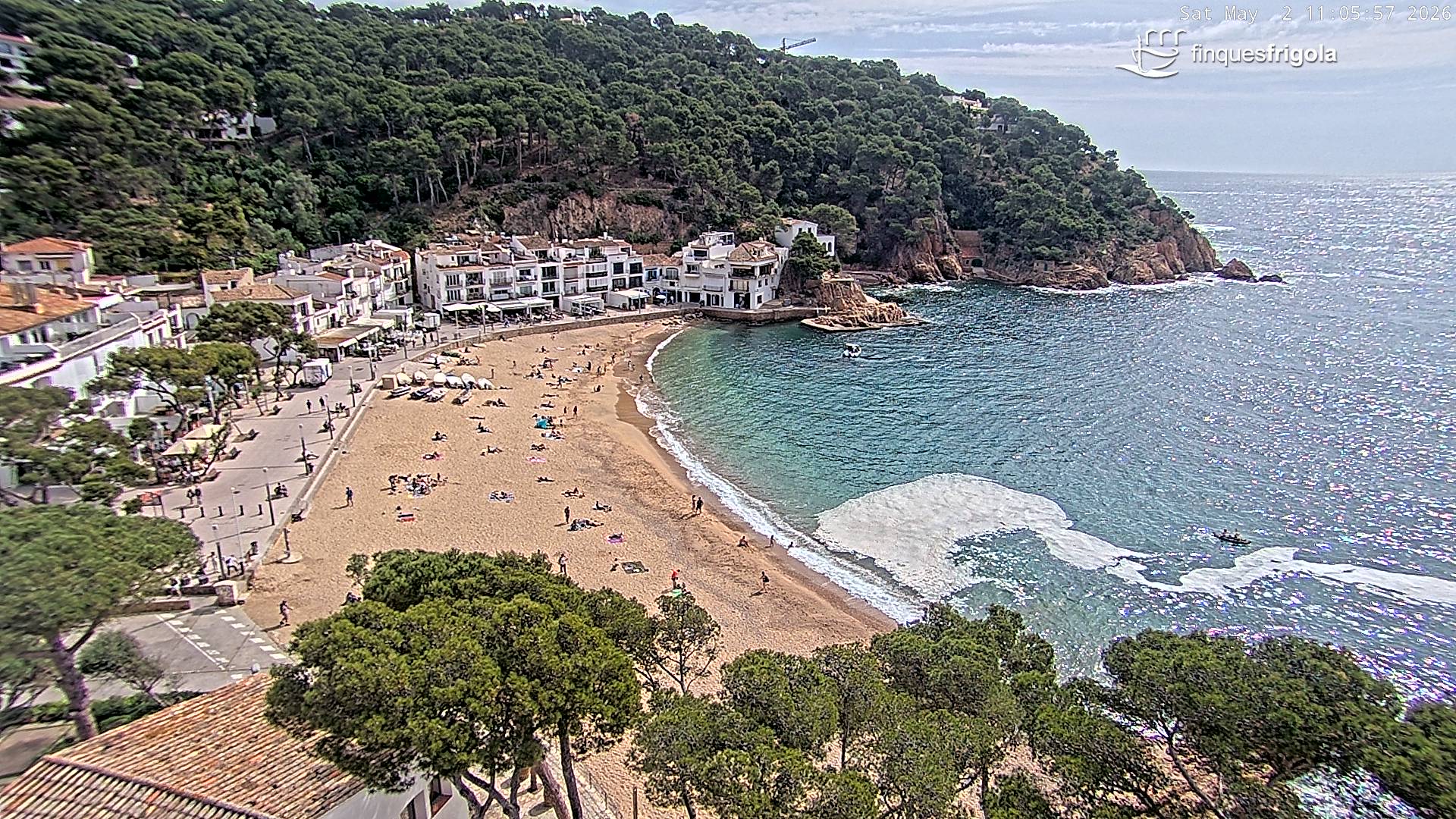 Webcam de Tamariu playa