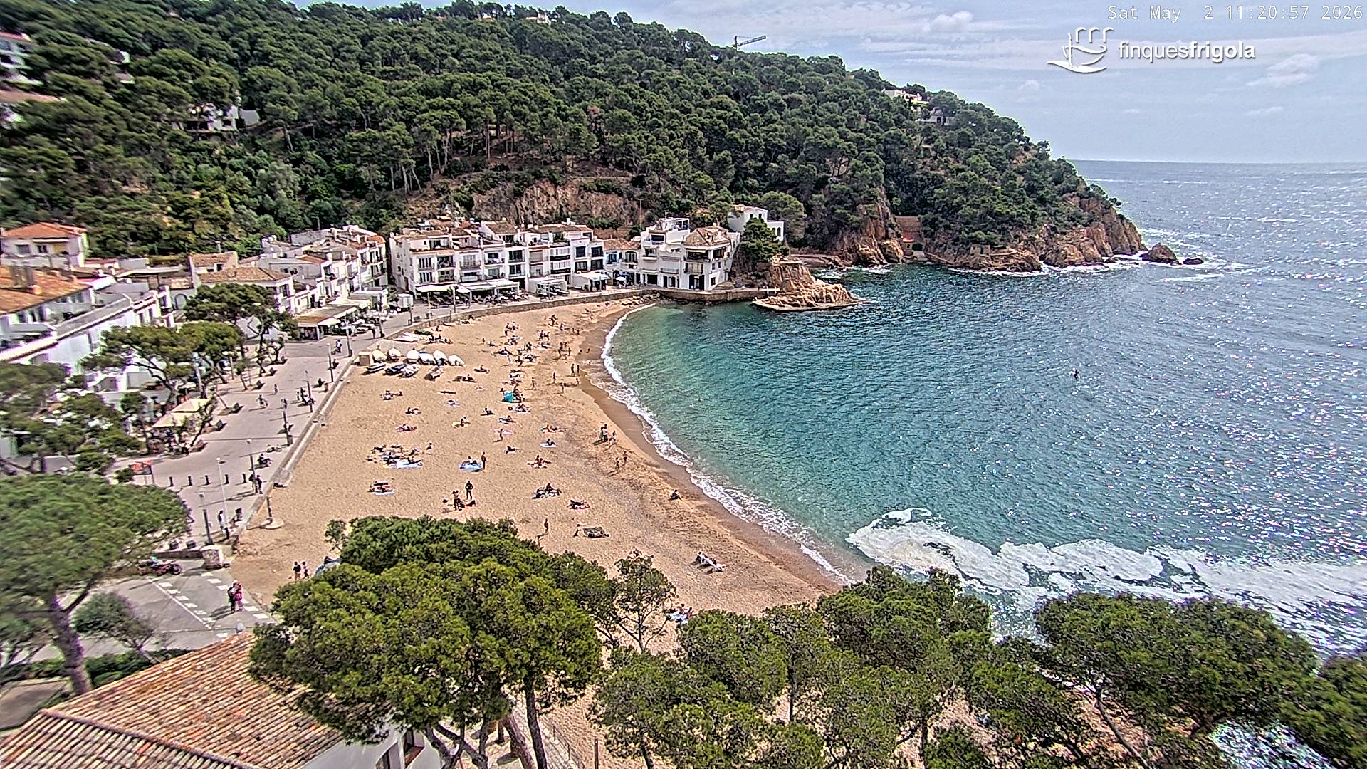 Webcam de Tamariu playa