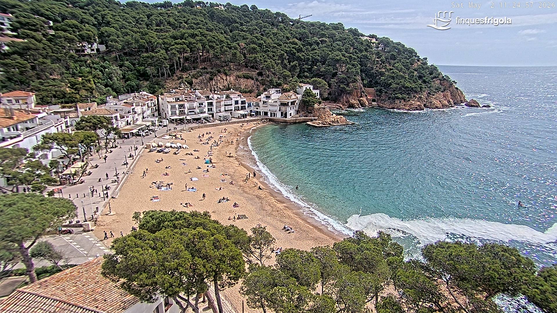 Webcam de Tamariu playa