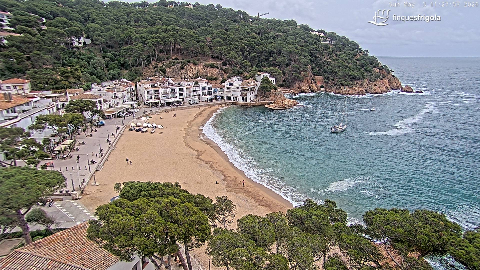 Webcam de Tamariu playa