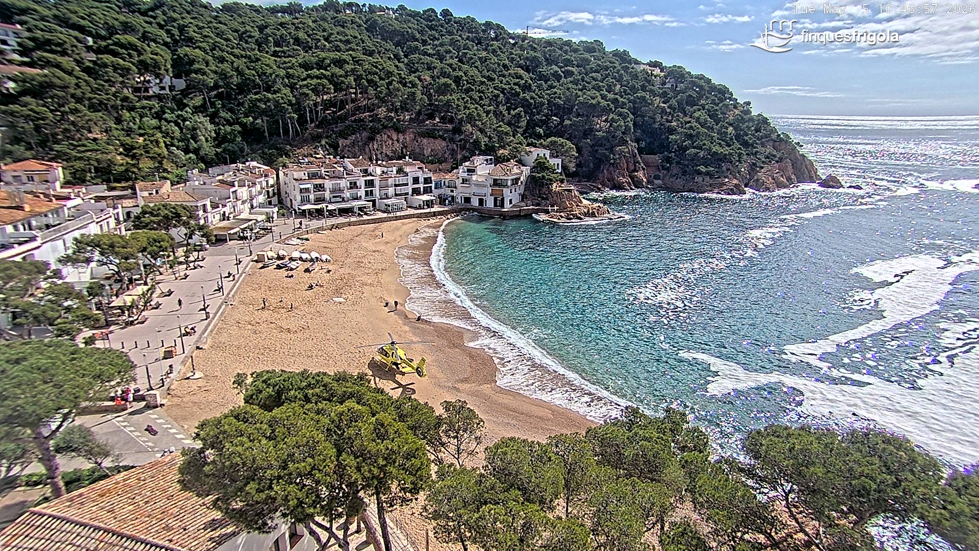 Webcam de Tamariu playa