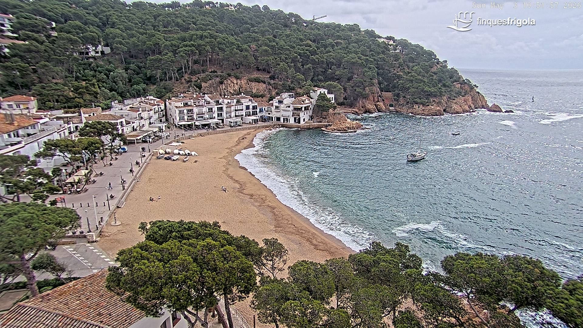 Webcam de Tamariu playa