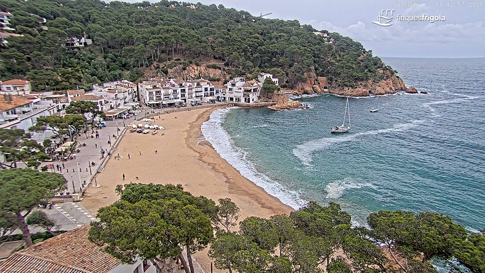 Webcam de Tamariu playa