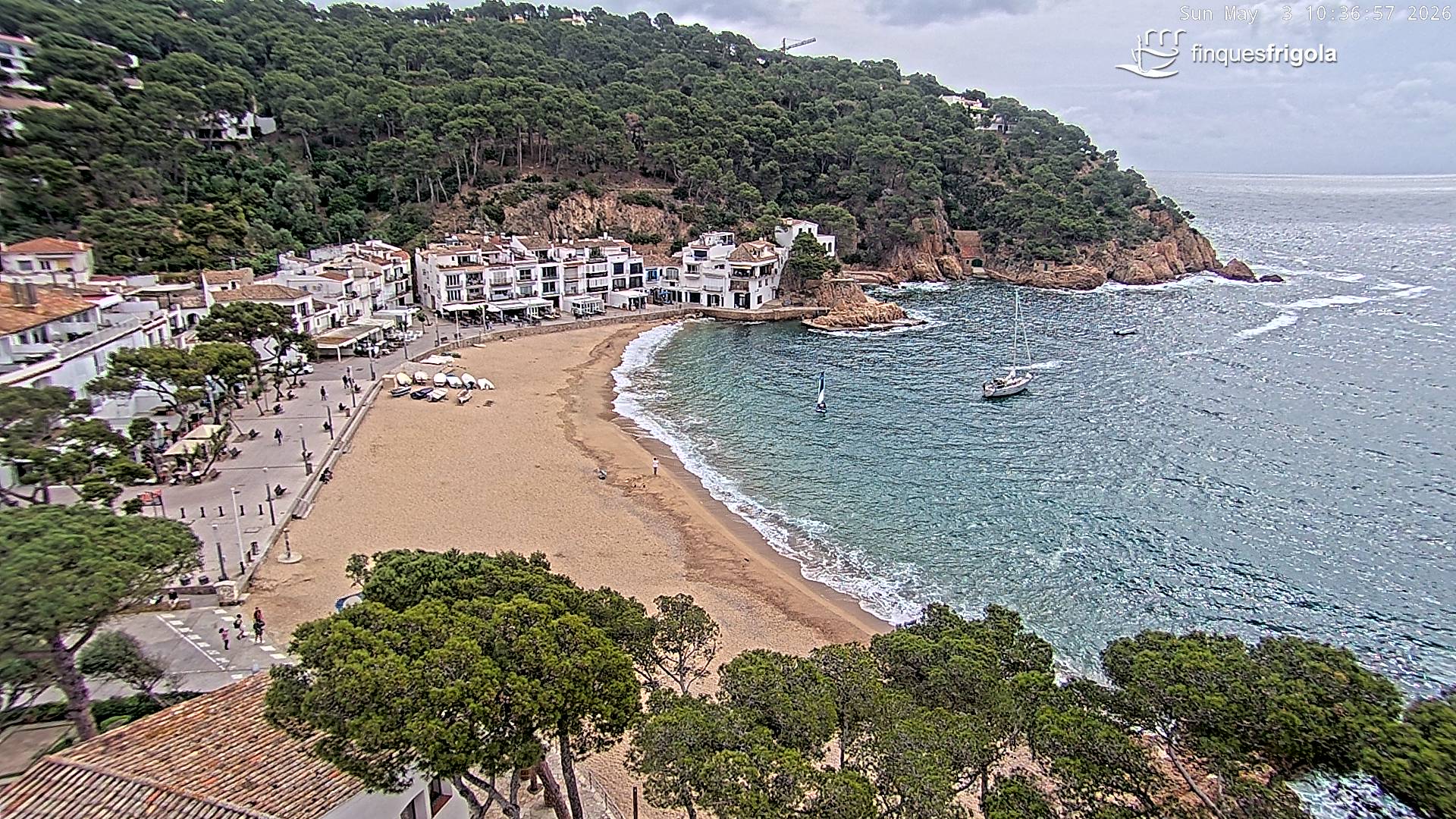 Webcam de Tamariu playa