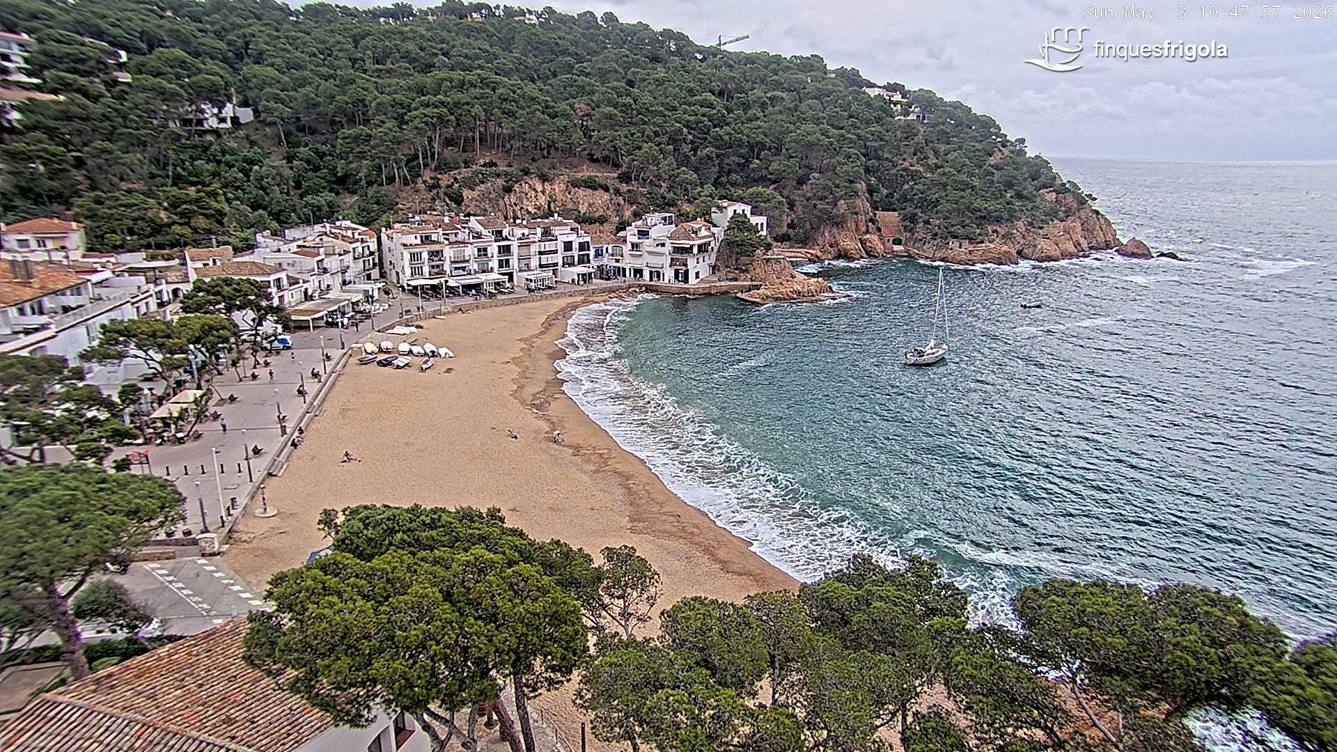 Webcam de Tamariu playa