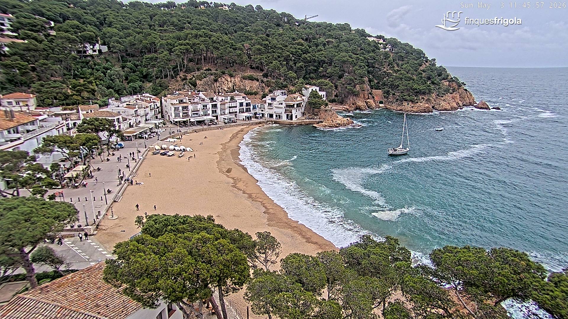 Webcam de Tamariu playa