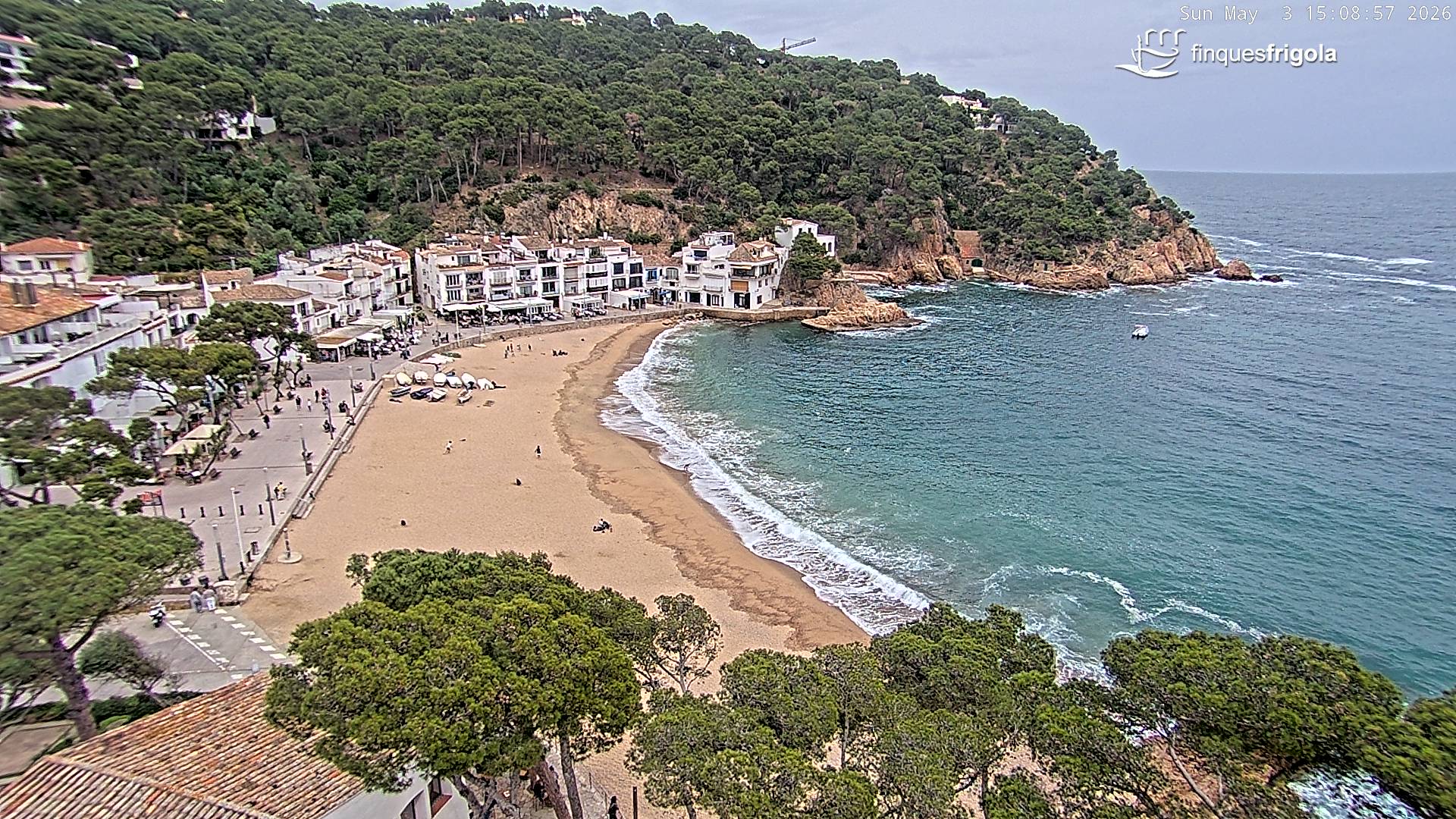 Webcam de Tamariu playa