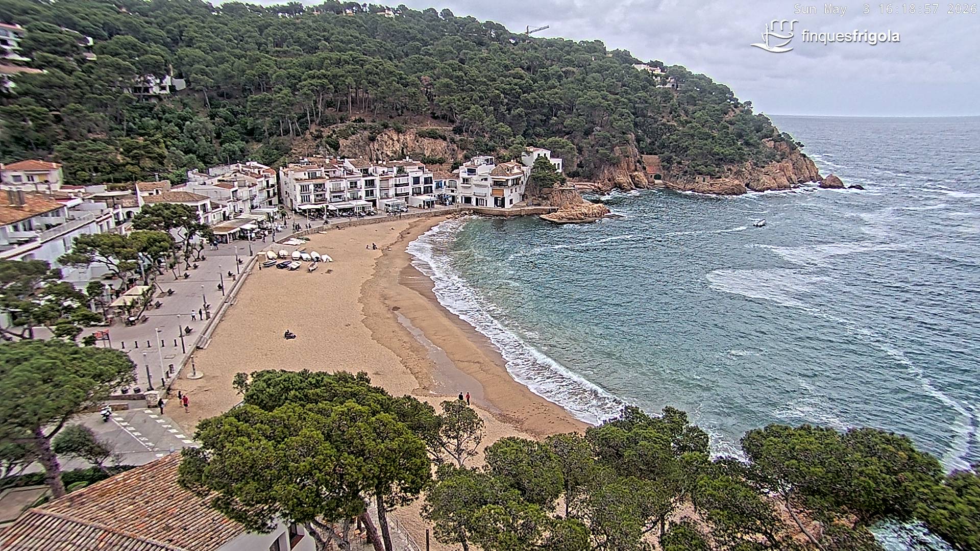 Webcam de Tamariu playa
