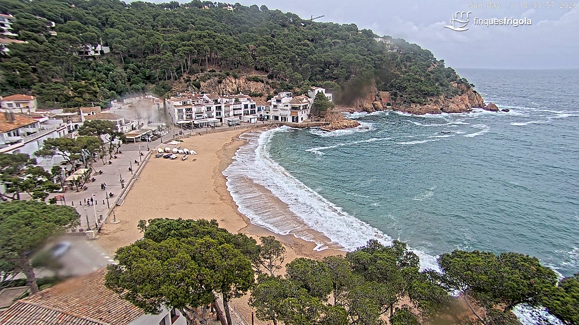 Webcam de Tamariu playa