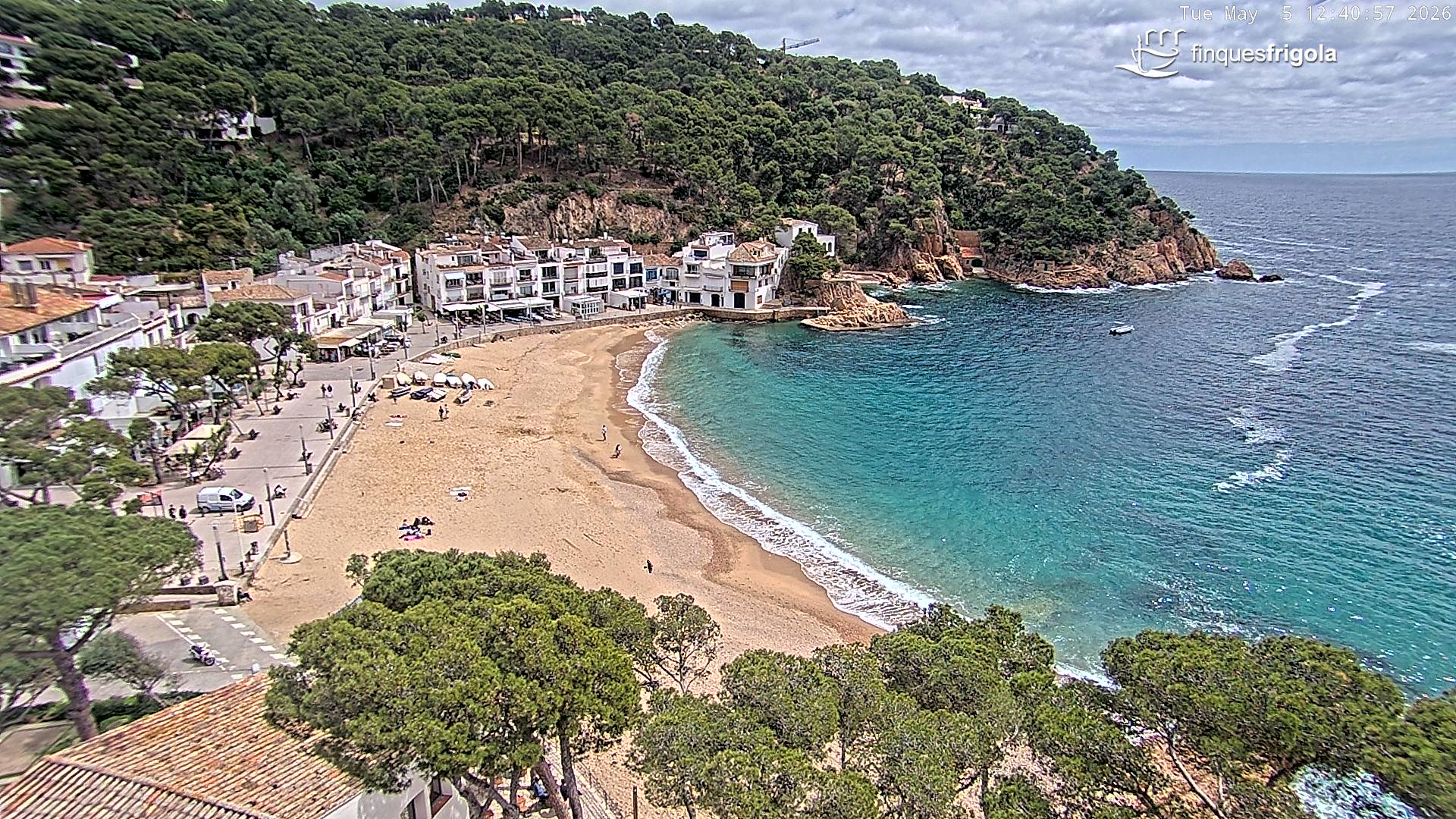 Webcam de Tamariu playa