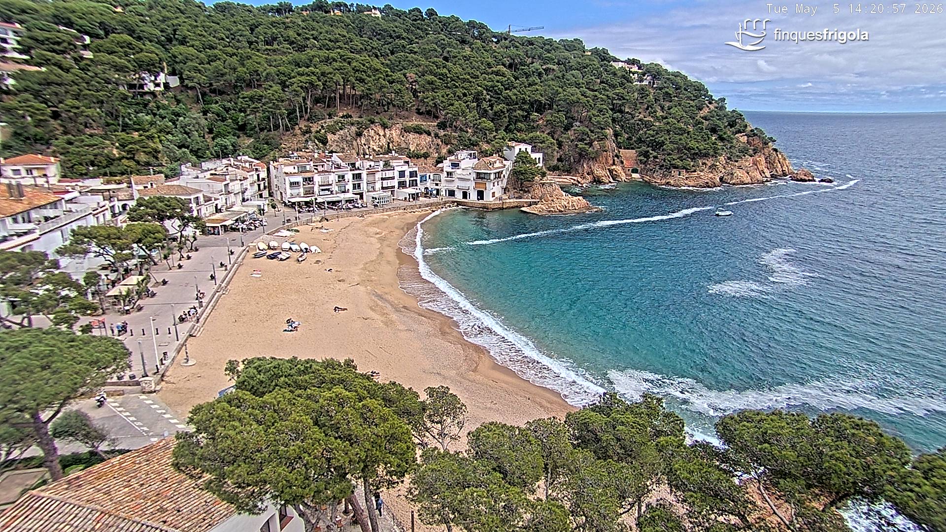 Webcam de Tamariu playa
