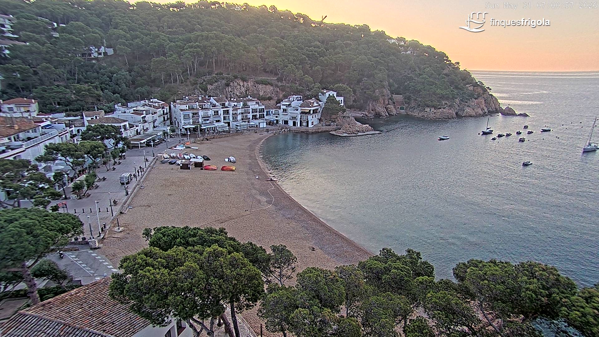 Webcam de Tamariu playa