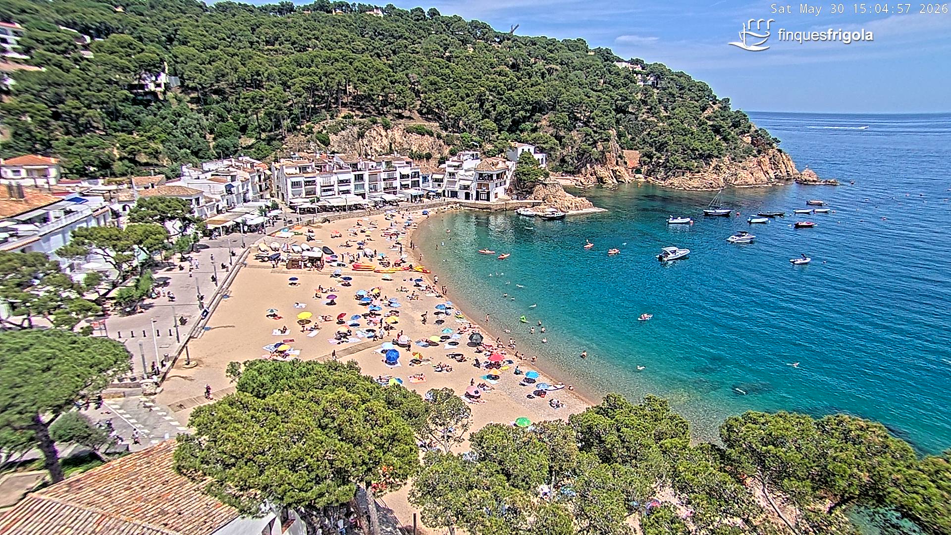 Webcam de Tamariu playa