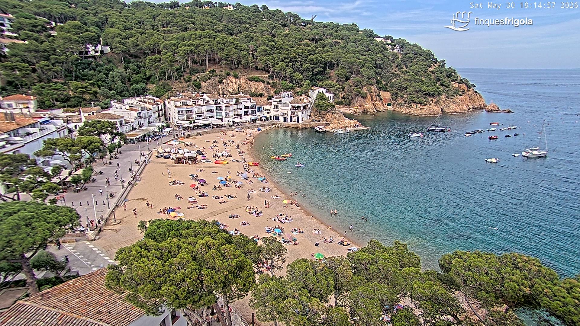 Webcam de Tamariu playa