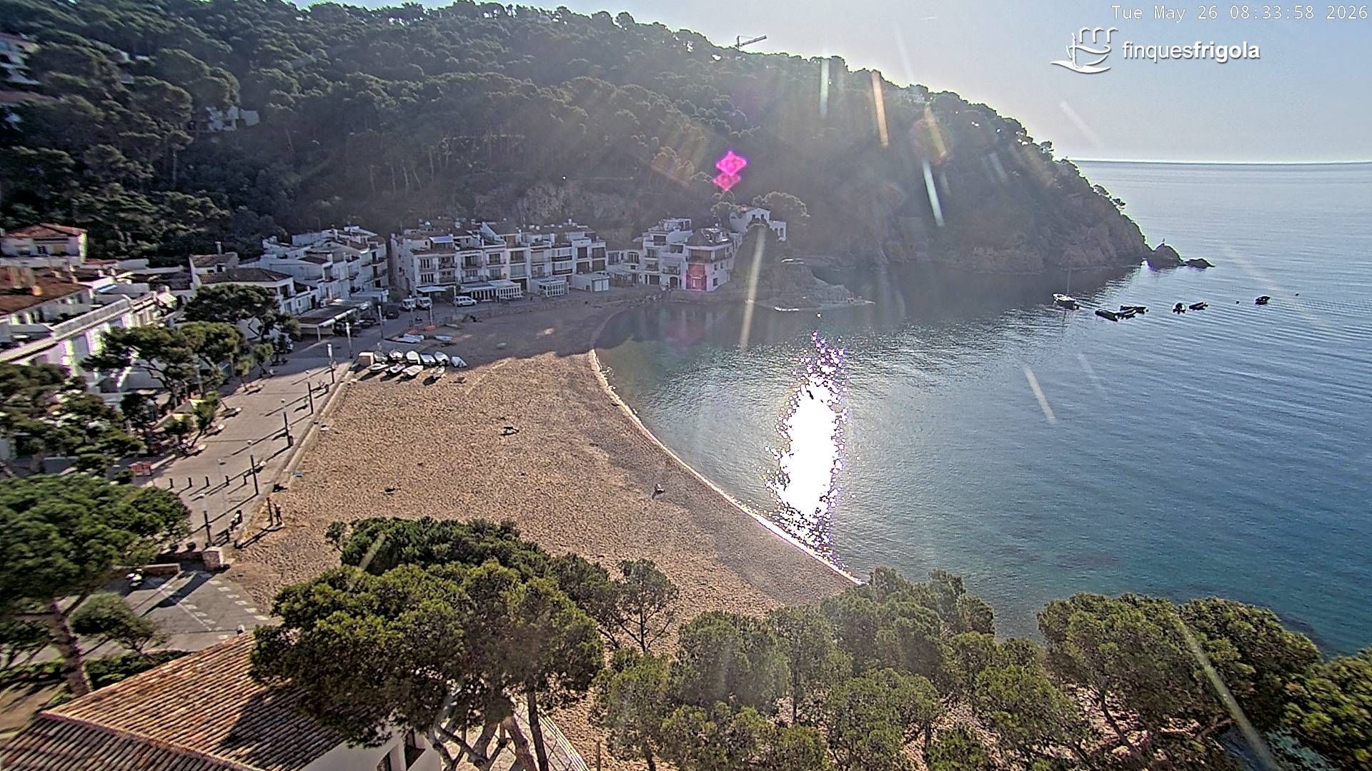 Webcam de Tamariu playa