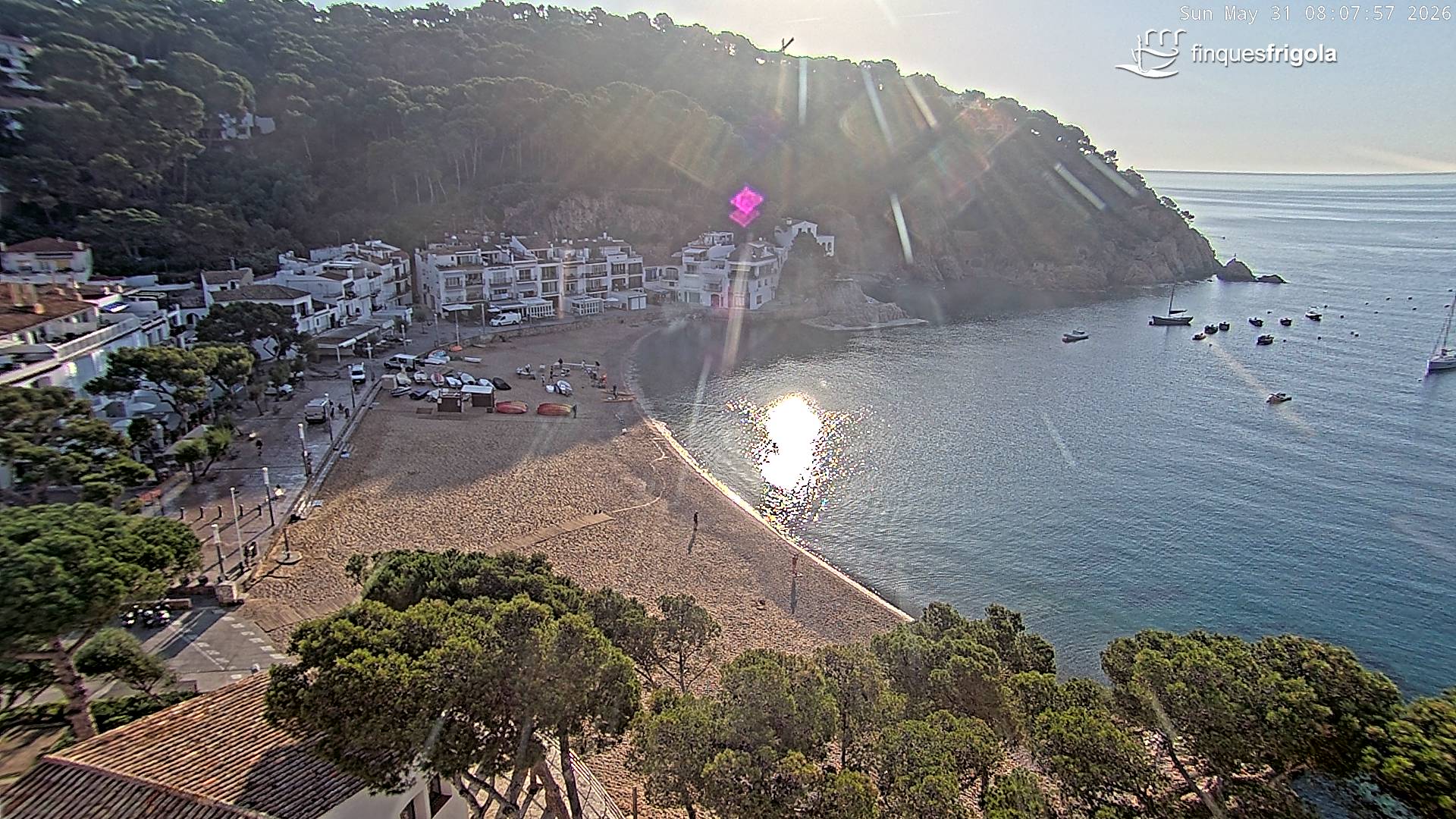 Webcam de Tamariu playa