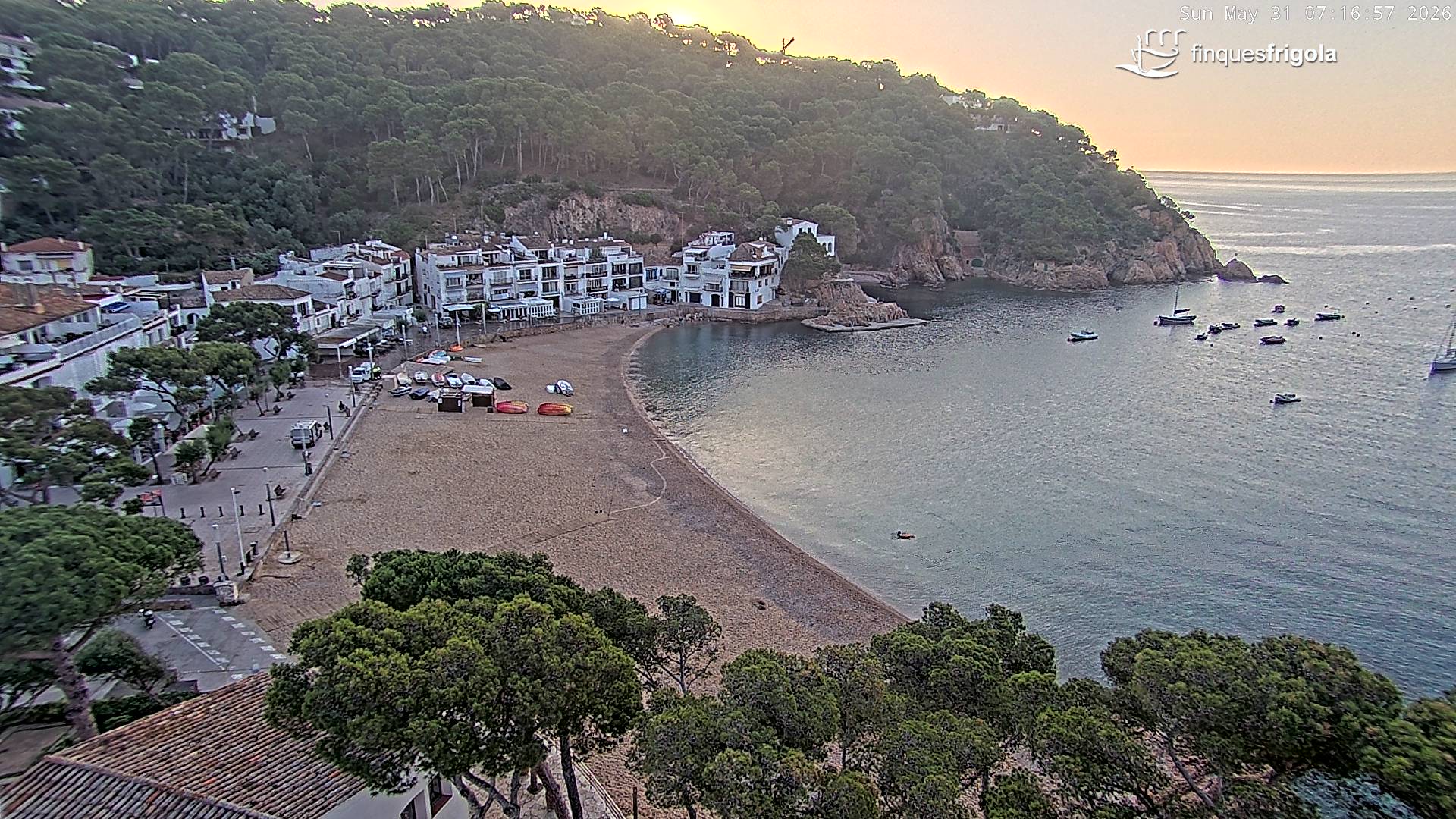 Webcam de Tamariu playa