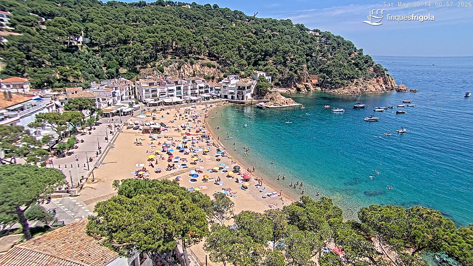Webcam de Tamariu playa