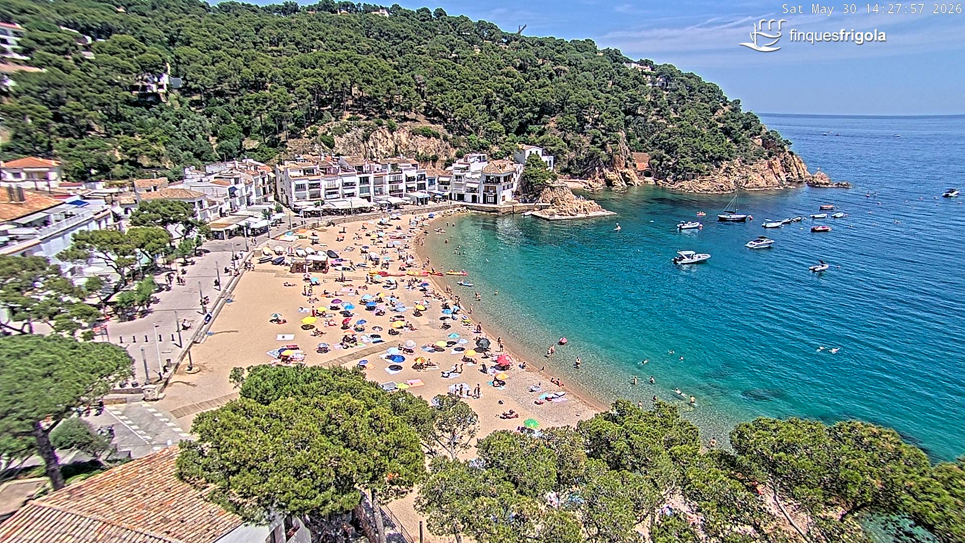 Webcam de Tamariu playa