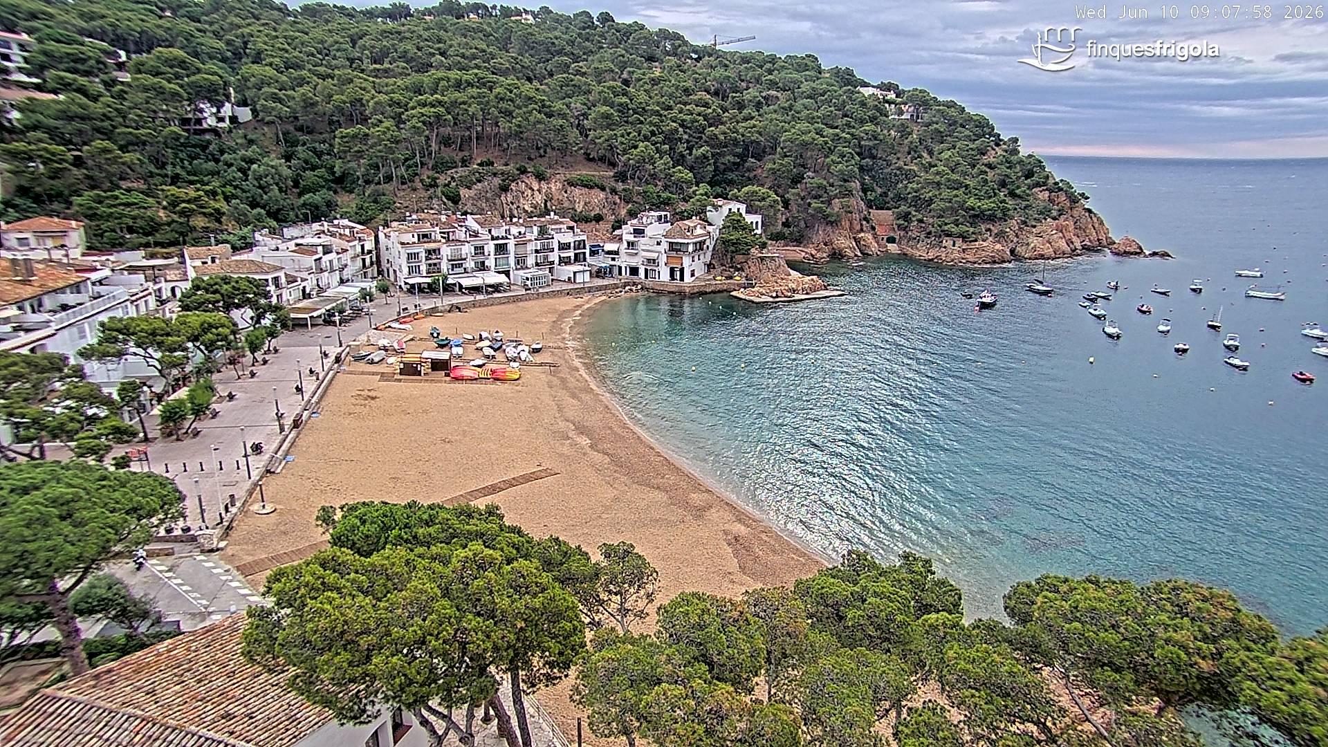 Webcam de Tamariu playa
