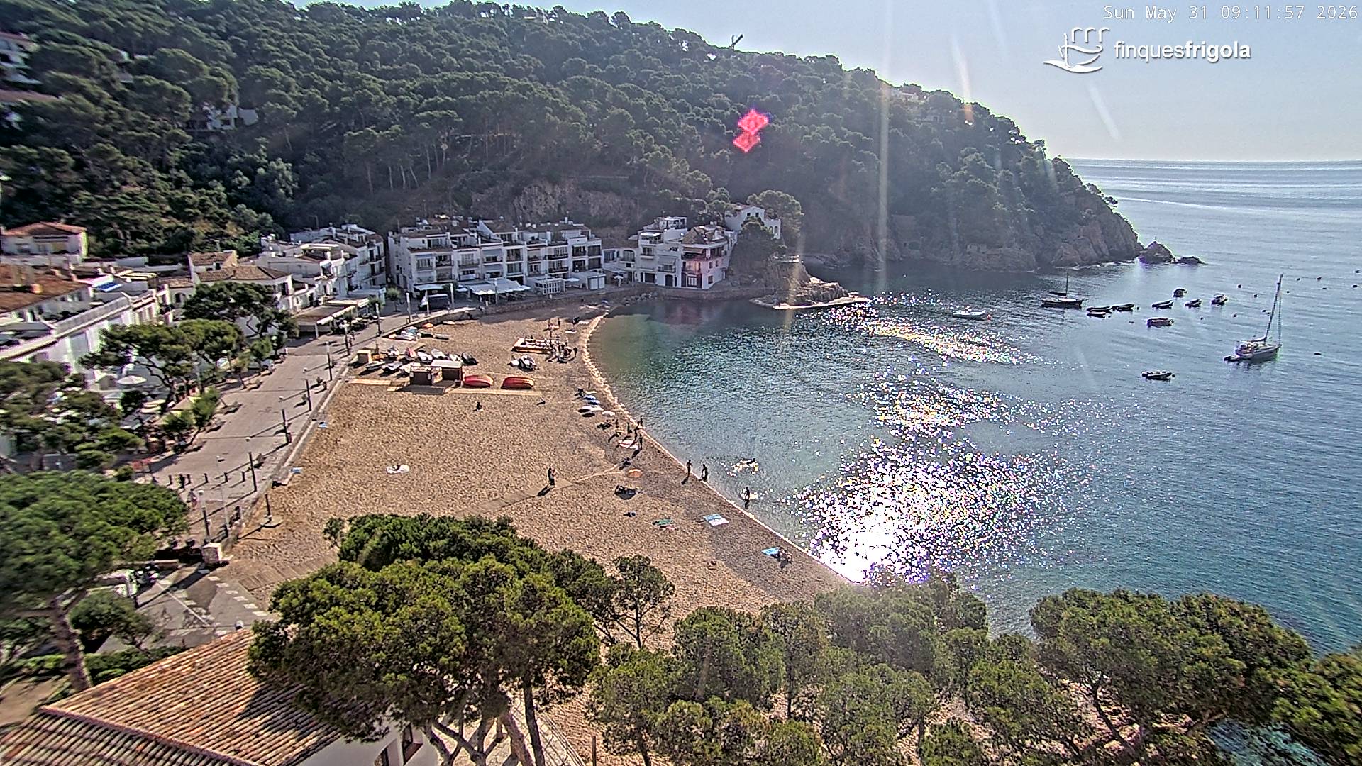 Webcam de Tamariu playa