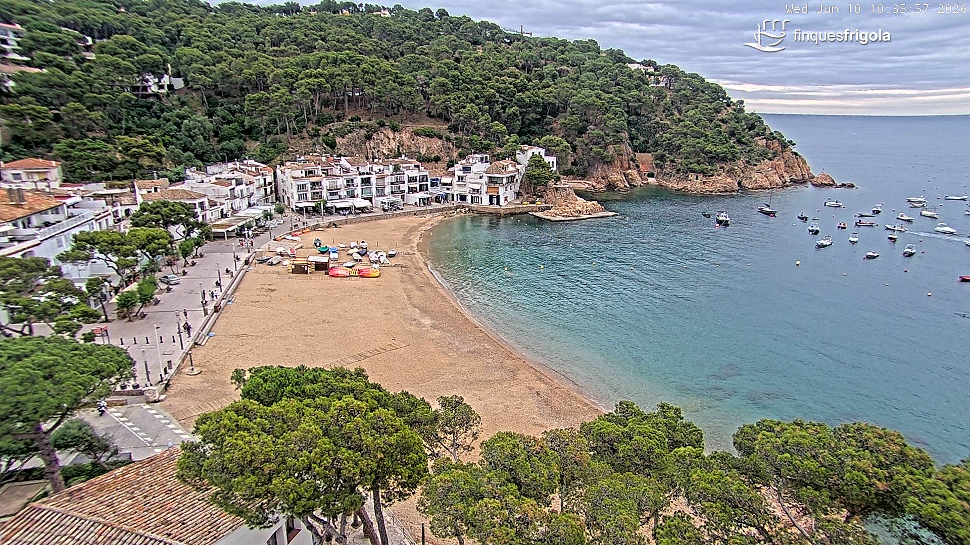 Webcam de Tamariu playa