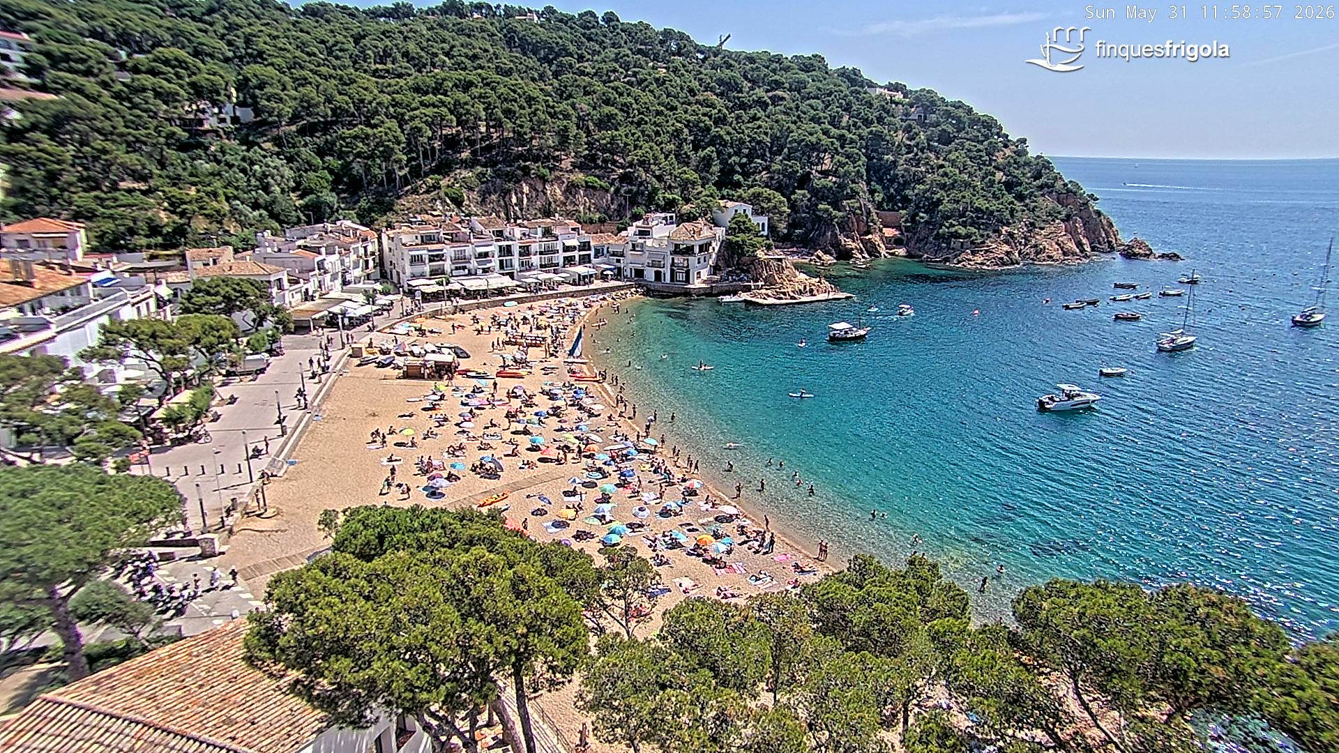 Webcam de Tamariu playa