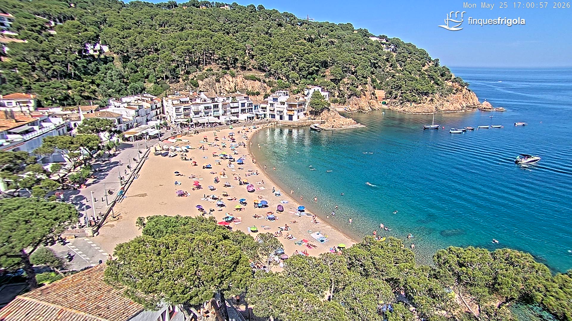 Webcam de Tamariu playa