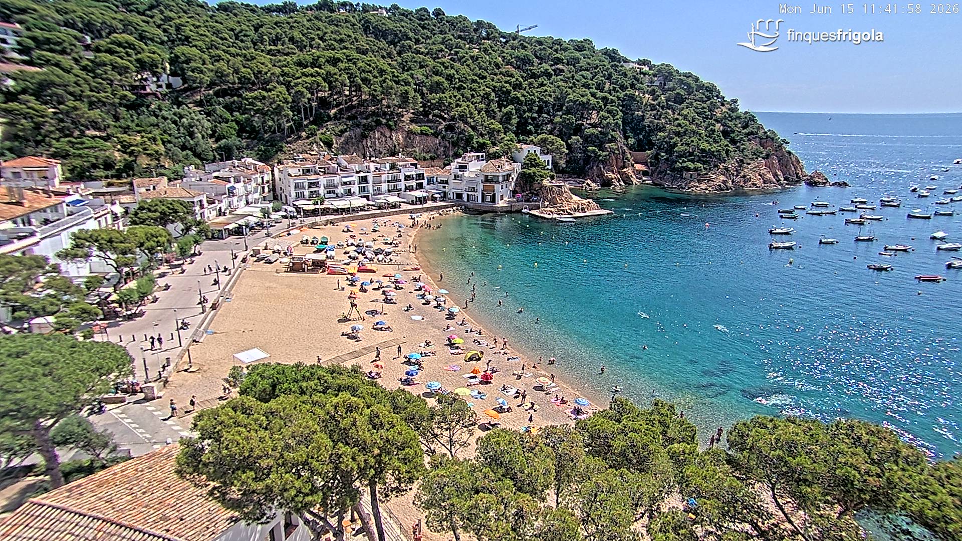 Webcam de Tamariu playa