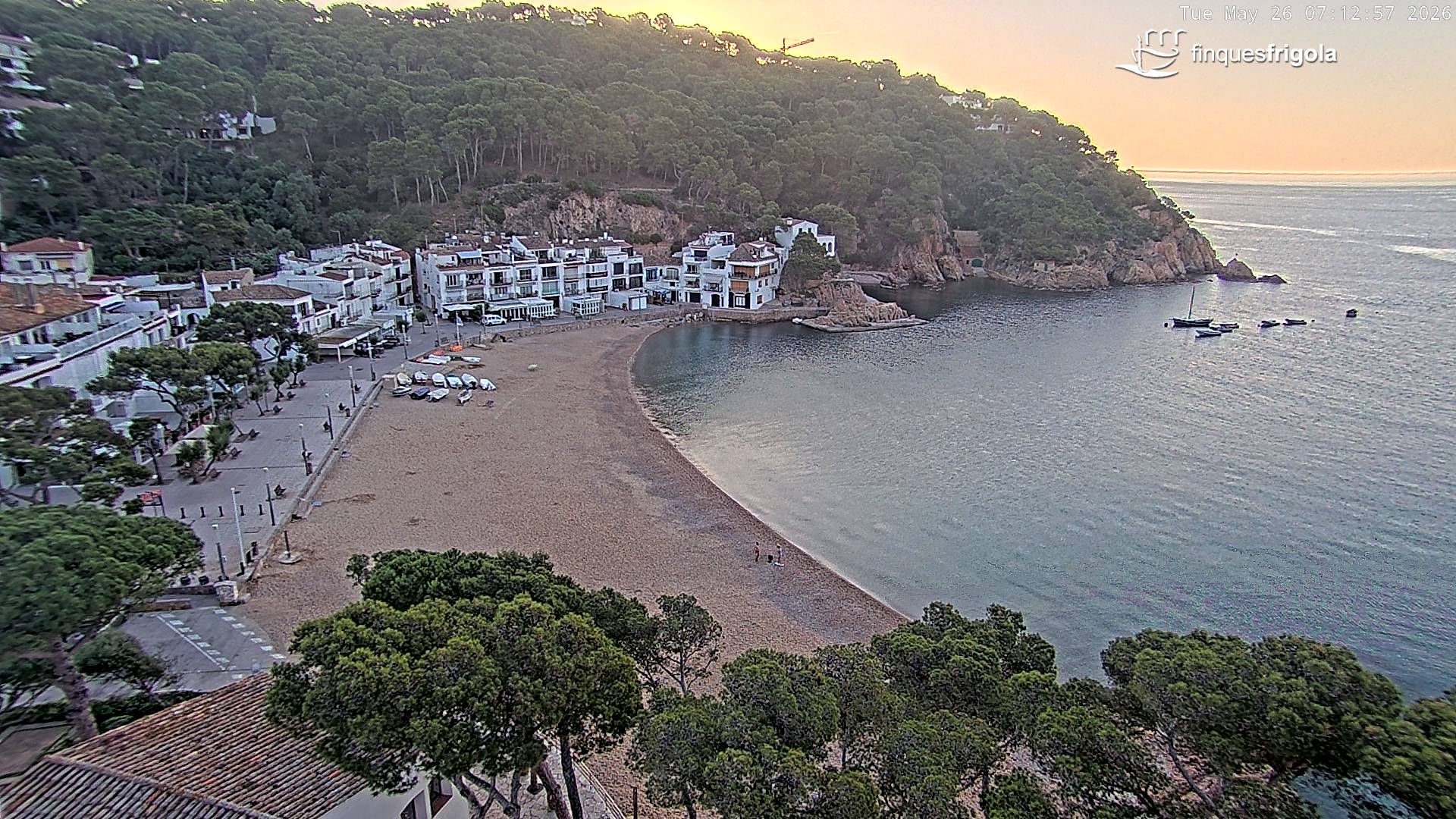 Webcam de Tamariu playa