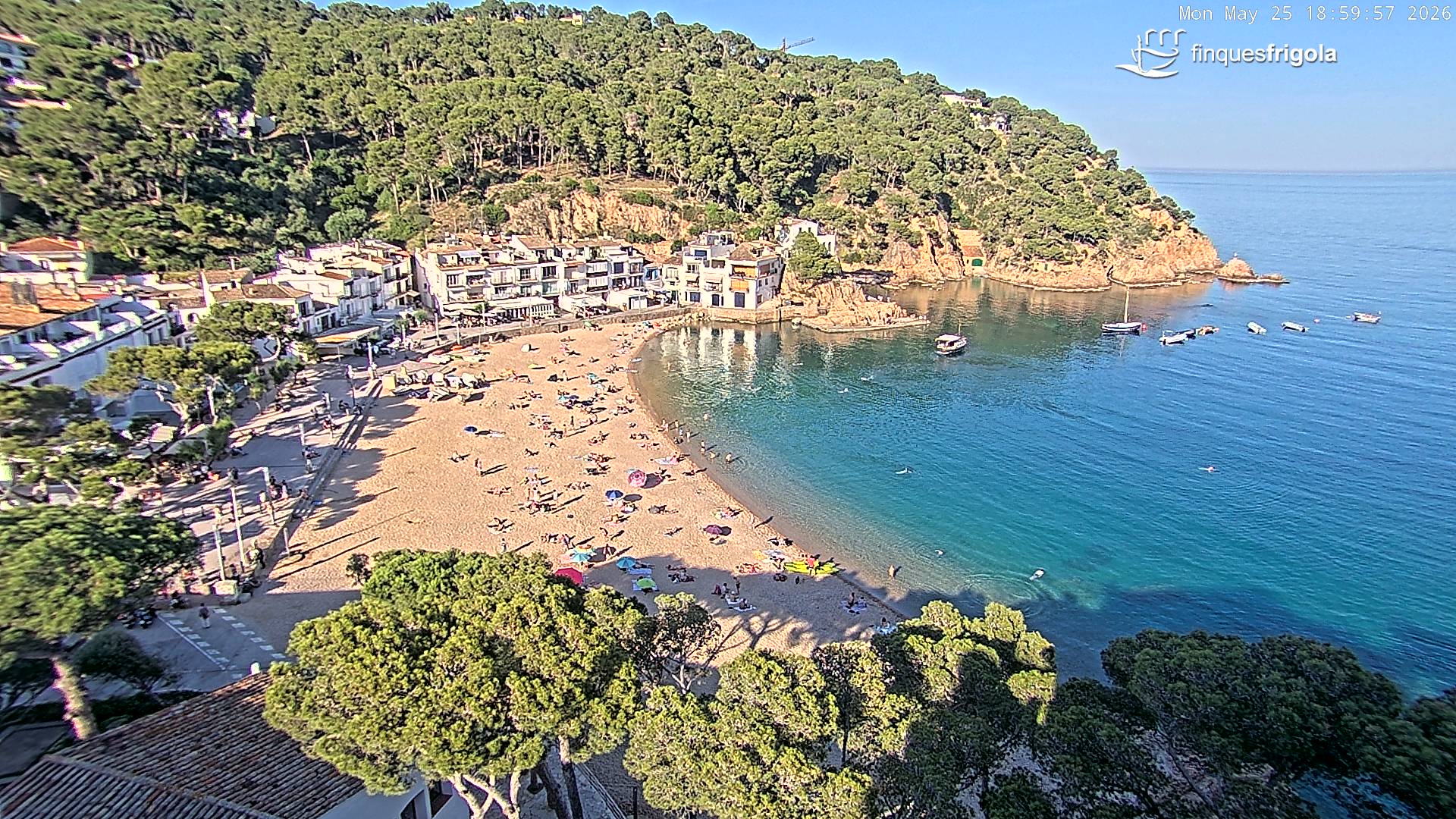 Webcam de Tamariu playa