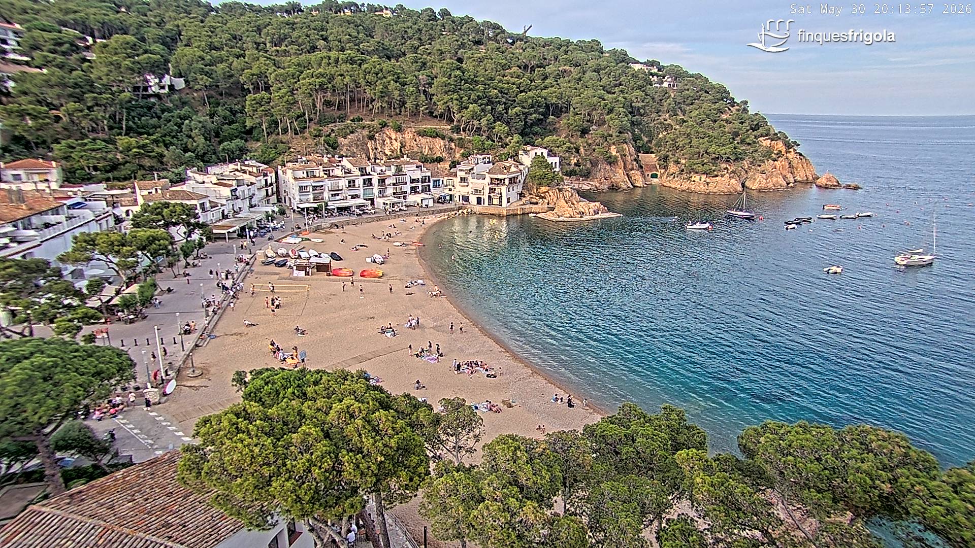 Webcam de Tamariu playa
