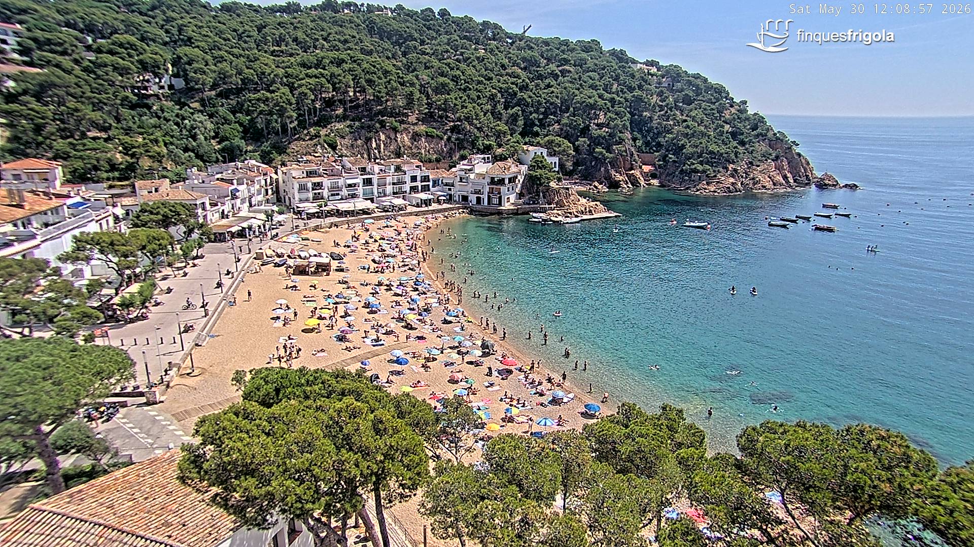 Webcam de Tamariu playa