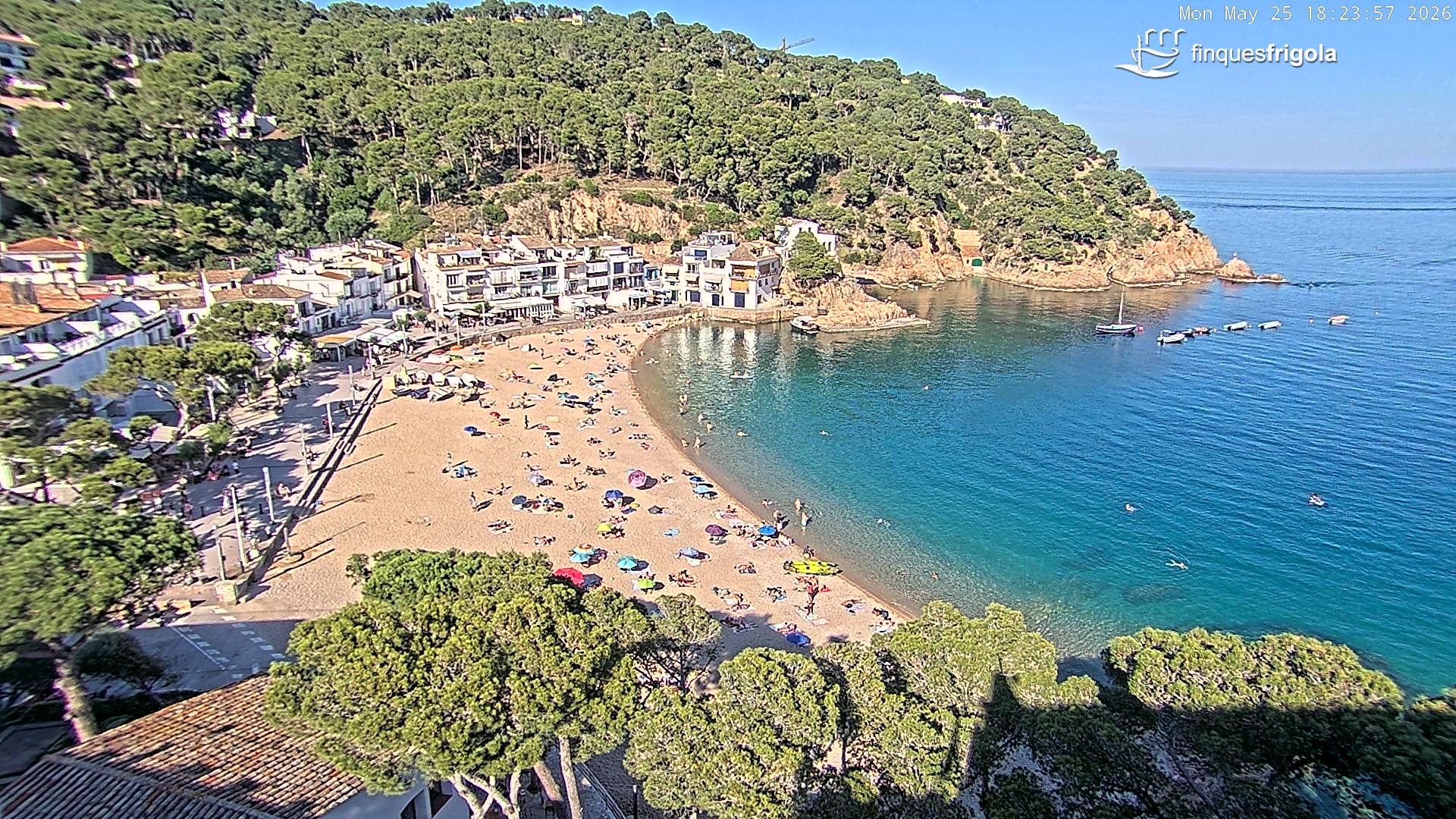 Webcam de Tamariu playa