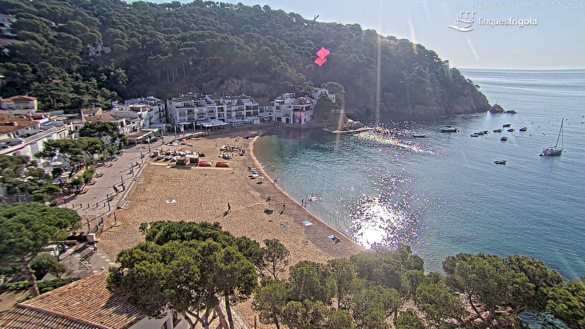 Webcam de Tamariu playa