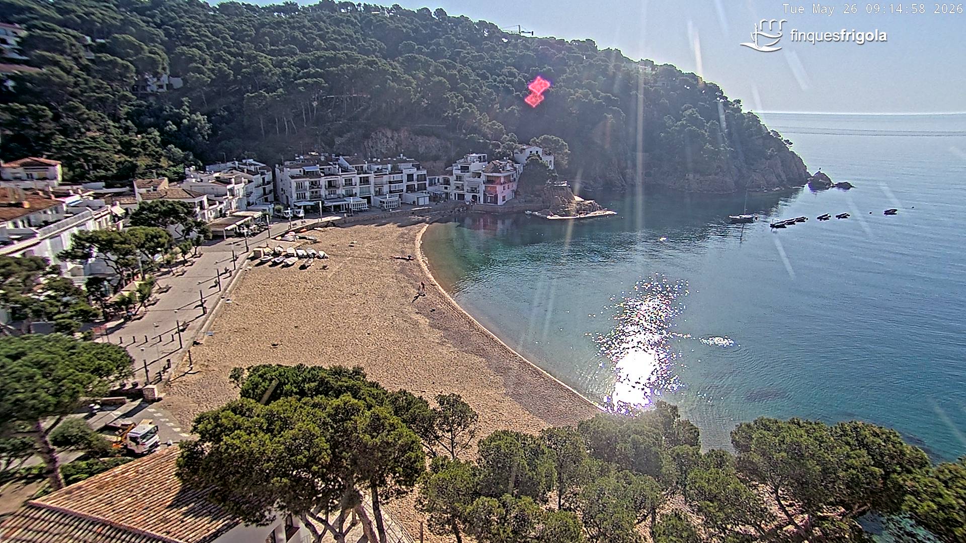 Webcam de Tamariu playa
