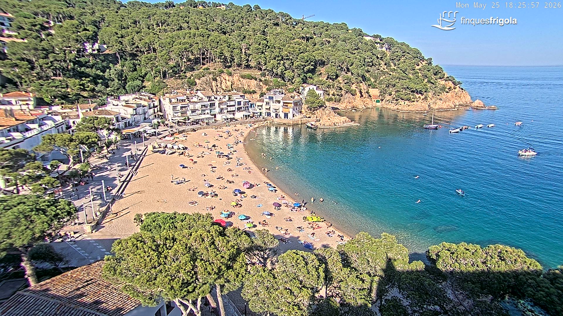 Webcam de Tamariu playa