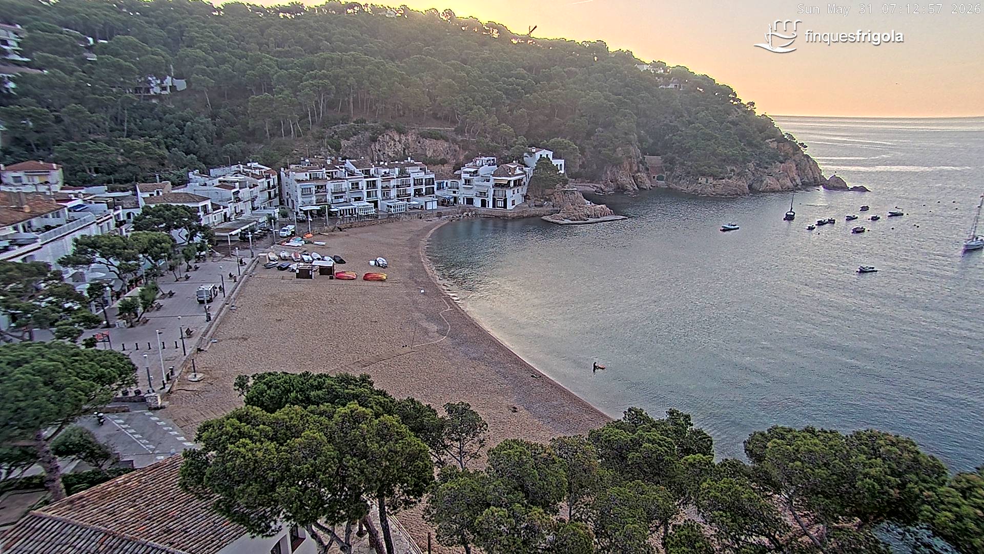 Webcam de Tamariu playa