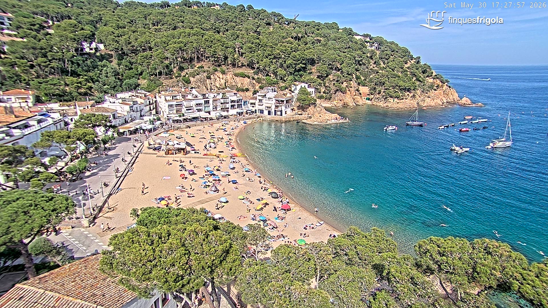 Webcam de Tamariu playa