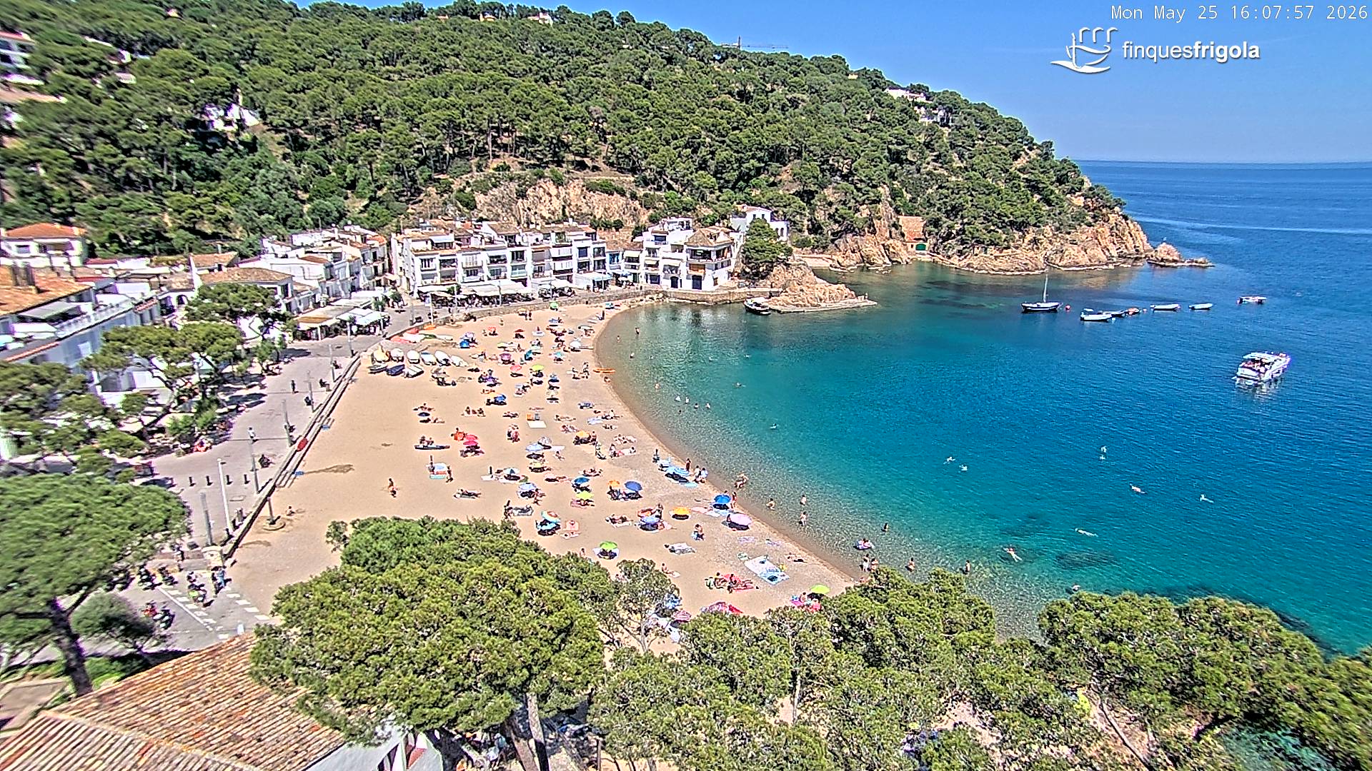 Webcam de Tamariu playa
