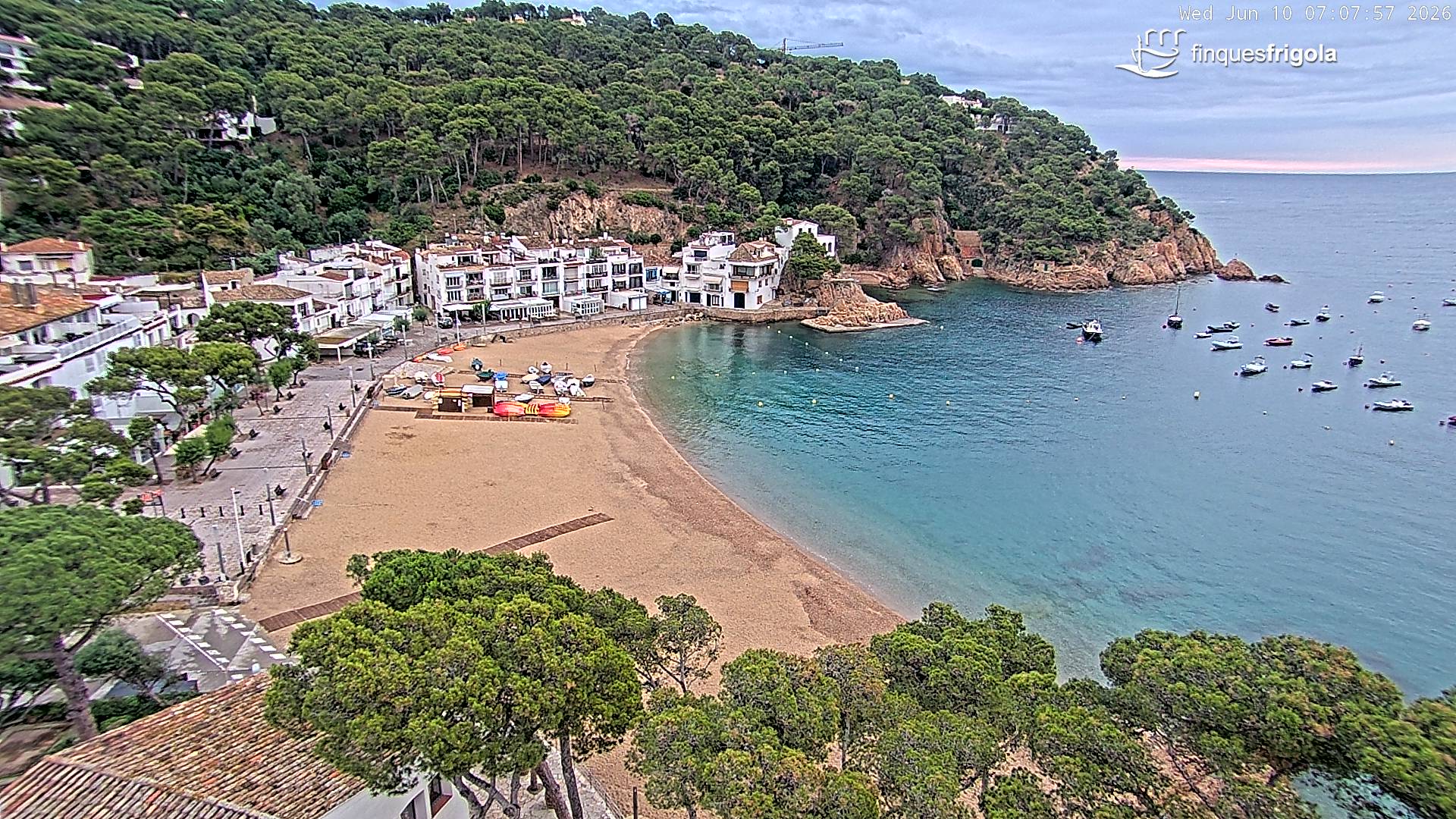 Webcam de Tamariu playa